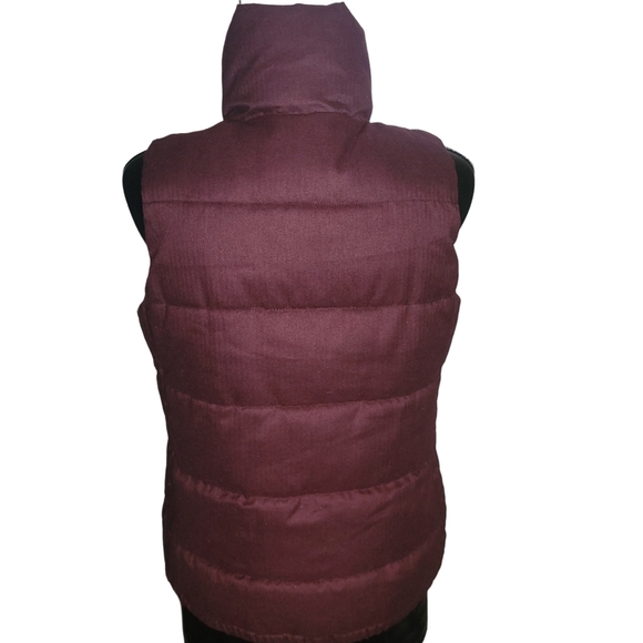 Old Navy Burgundy Puffer Vest M - Picture 5 of 6